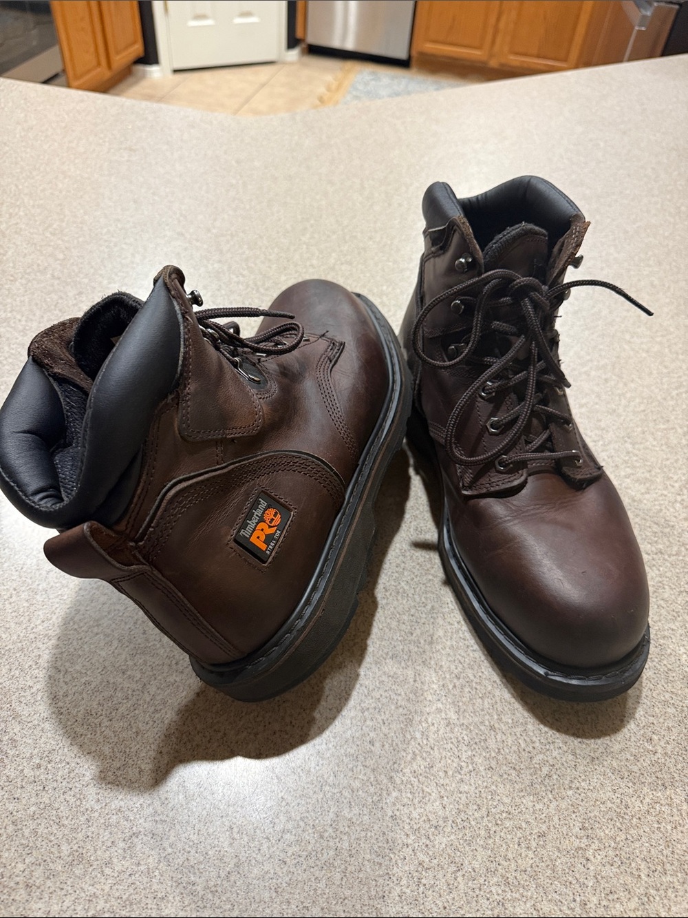 Timberland PRO Pit Boss 6” Steel Toe Work Boots Brown Men’s Size 11M 33034